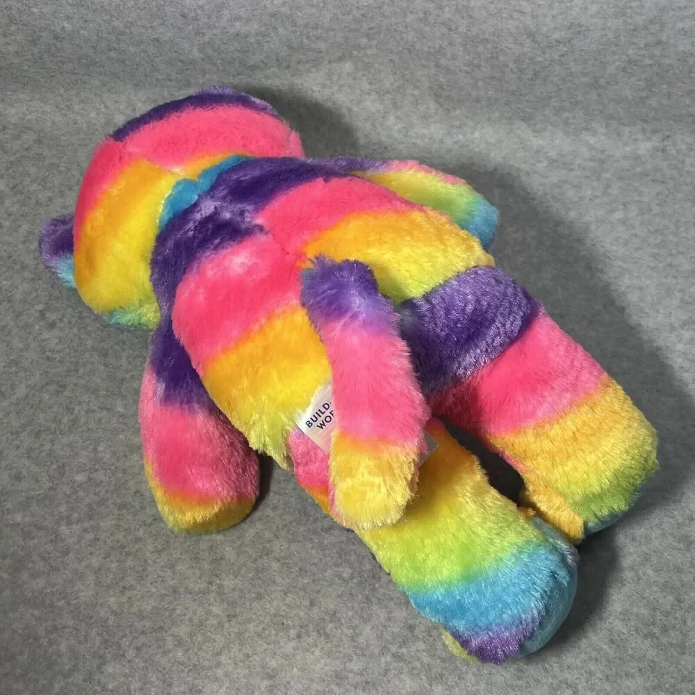 Build A Bear Rainbow Kitty Cat w/Outfit Love Wins Shirt Tutu Plush Swirl Stripes